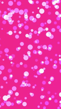kabarcık pembe arkaplan, şirin soyut desen, dikey HD 4K dikey döngü canlandırması
