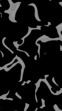 siyah doku arka planı, siyah ve beyaz dalgalı plastik desen, HD dikey 4K dikey döngü canlandırması