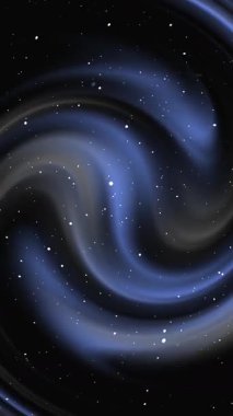 Estetik mavi gri gradyan arkaplan boşluğu, lüks beyaz parçacık ışık çizgileri, girdap girdabı soyut eğimli mermer desen, dikey 4K dikey dikişsiz döngü animasyonu