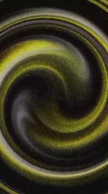 Gri, siyah, sarı, neon altın çember kumlu arka plan, bulanık ve gürültü dokusu, soyut gradyan girdap hareketi, dikey 4K döngü animasyonu