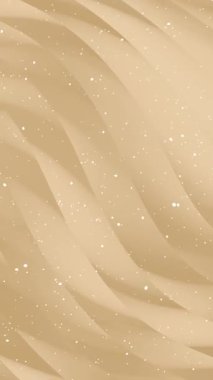 düz bej arkaplan boşluğu, lüks beyaz parçacık ışık çizgileri, açık kahverengi soyut dikey grafiksel HD 4K kusursuz döngü animasyonu