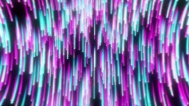 soyut dijital arkaplan ışık hızı alanı, mor ışınlar düşen meteor ışınları ışıl ışıl parlayan yıldızlar kusursuz döngü animasyon videosu, kutlama, festival, teknoloji konsepti