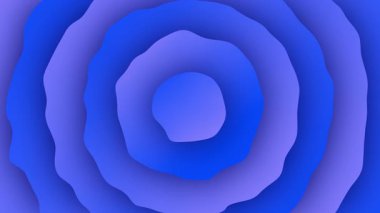 Trippy arkaplan, güzel mavi girdaplı kıvrımlı arka plan gradyanı, hızlı dalgalı dikişsiz arka plan animasyonu animasyon video gölge daire çizgisi 4K kusursuz döngü animasyonu
