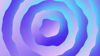 Trippy arkaplan, güzel renkli açık mavi ve pembe kıvrımlı arka plan gradyanı, hızlı dalgalı arka plan animasyon gölge daire çizgisi 4K kusursuz döngü animasyonu