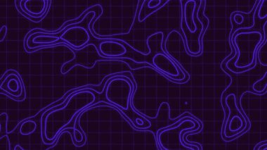 soyut mor harita topoğrafik arkaplan, coğrafya eğitimi ve sunumu için kusursuz döngü