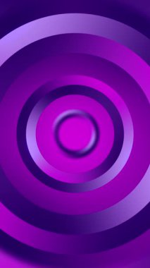 3d eşmerkezli çemberler arka plan, mor renk, soyut dymanik gölge, iş ve sunum için döngü animasyonu, modern ve yaratıcı grafik tasarım projeleri, dikey