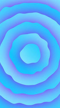 Zarif trippy arkaplan, renkli açık mavi kıvrımlı arka plan gradyanı, hızlı dalgalı arka plan animasyon video gölge daire çizgisi büyüyen 4K dikey döngü animasyonu