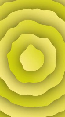 Zarif trippy arkaplan, koyu sarı kıvrımlı arka plan gradyanı, hızlı dalgalı dikişsiz arka plan animasyonu animasyon video gölge daire çizgisi büyüyen 4K kusursuz döngü animasyonu, dikey