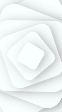 92 beyaz kağıt arkaplan, dinamik çizgi, fütüristik geometrik dikişsiz desen 4K dikey animasyon