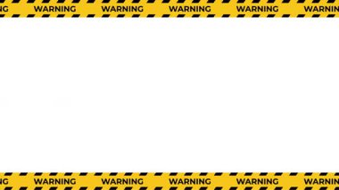 Sonsuz Hareketli Uyarı Teyp Animasyonu. Bu video şeffaf bir arkaplan üzerinde alfa kanalı ile kusursuz bir döngü animasyonu içerir.