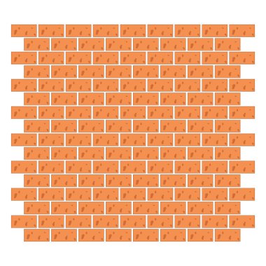 Kırmızı Tuğla Duvar Vektörü İllüstrasyonu. Bu vektör illüstrasyonu, dikdörtgen tuğlalardan oluşan geleneksel bir kırmızı tuğla duvar tasvir eder.