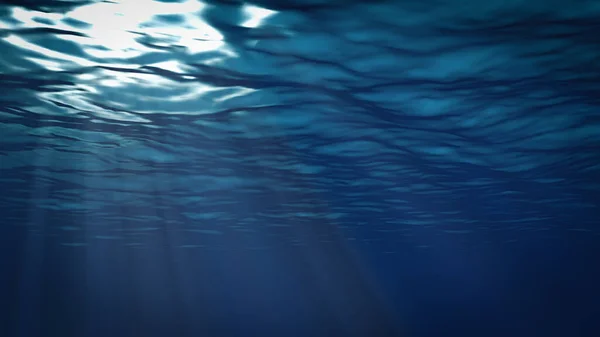 Ілюстрація Під Водою Океанських Хвиль Стокове Фото