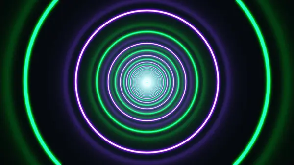 Illustration Abstraktes Tunnellicht Neon — Stockfoto