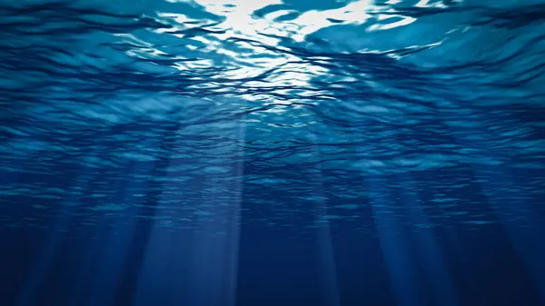 Okyanus dalgalarının sualtı görüntülemesi.