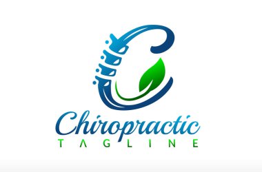 Kayropraktik logo tasarımı, c harfi kiropraktik logo, holistik logo, bütünsel kiropraktik tedavi logosu, yeşil kiropraktik, tıbbi ve sağlık hizmeti, bütünsel klinik, c harfi, naturopatik tıp,