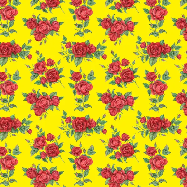 Kusursuz Çiçeksiz Vektör Deseni (Sarı)