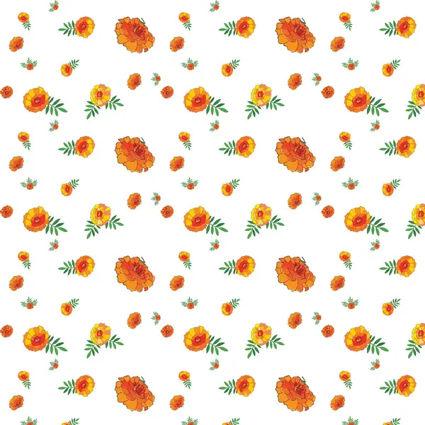 Soyut çiçek desensiz desen tasarımı (Beyaz)