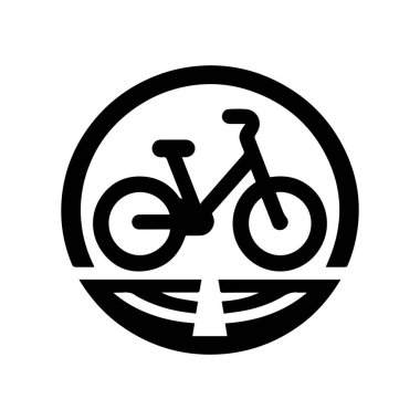 Beyaz arkaplan ile basit bir siluet simgesi