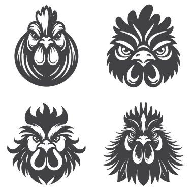 Beyaz arka planda tavuk silueti. Beyaz arka planda tavuk silueti