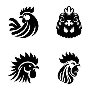 Beyaz arka planda tavuk silueti. Beyaz arka planda tavuk silueti