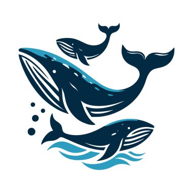 Beyaz arka planda izole edilmiş balinanın vektör çizimi. Beyaz arka planda izole edilmiş balinanın vektör çizimi.