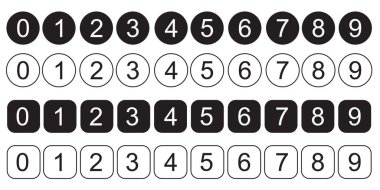 Sayı vektörü. Sayı vektörü kümesi.