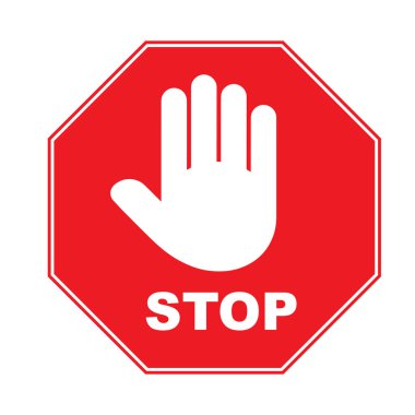 Dur İşareti Düz Tasarımı. Dur İşareti Düz Tasarımı.