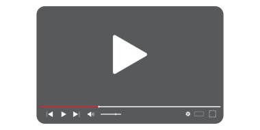 Web ve mobil uygulamalar için düz video oynatıcı şablonu. Web ve mobil uygulamalar için düz video oynatıcı şablonu.