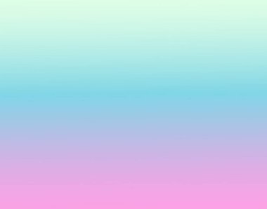 Mavi, yeşil ve pembe renkleri olan güzel bir gradyan arkaplan. Ufuk ve gökyüzü çizimi, soyut tasarım ve illüstrasyon.