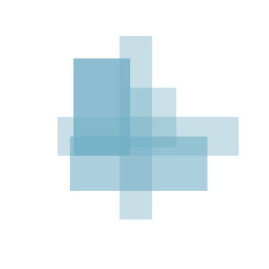 Mavi karelerin bir çizimi. Şablon ya da iş için geometrik sanat ve tasarım. Soyut sanat.