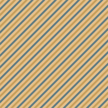 Vintage taupe ve mavi köşegen çizgileri - NON Seamless