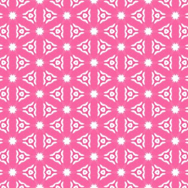 Pembe Kaleydoskop Akdeniz Şablonu - Görünüşsüz