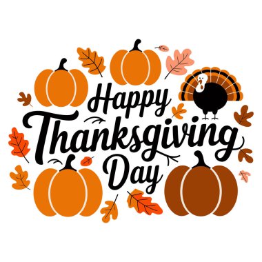 Şükran Günü 'nün vektör illüstrasyonu