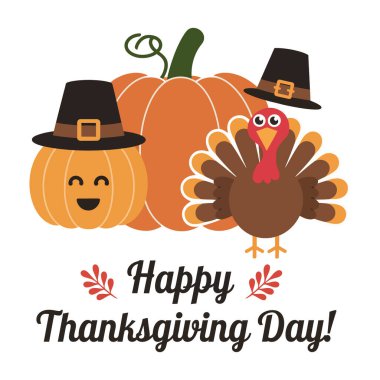 Şapka ve hindiyle Şükran Günü hindisi kutlamanız kutlu olsun.