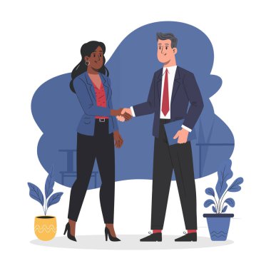 ofiste iş adamları