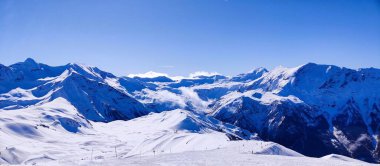 Karlı güzel kış manzarası