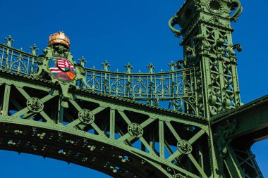 Liberty Bridge in Budapest, Hungary clipart