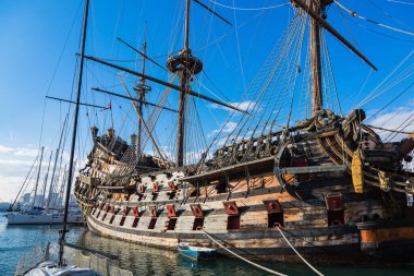 Cenova, İtalya 'da Galleon gemisi