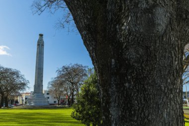 Yeni Zelanda, Duneden 'daki Queen' s Garden 'daki anıt kule.
