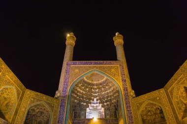 İran 'da gece İsfahan' daki Jameh Camii