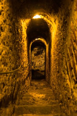 Romanya 'nın Transilvanya kentindeki Drakula Kalesi için model haline gelen Bran Şatosu' nun dar merdivenleri