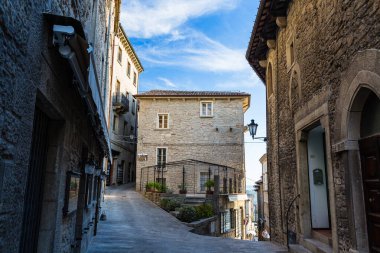 San Marino 'nun tarihi bölgesinin manzarası