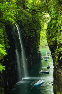 Takachiho Gorge ve Manai Şelaleleri Miyazaki Bölgesi, Japonya
