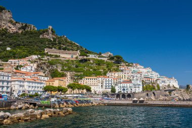 Amalfi, İtalya 'nın manzarası
