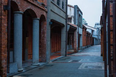 Taipei, Tayvan 'daki Peel Dormitory' nin tarihi bloğu.