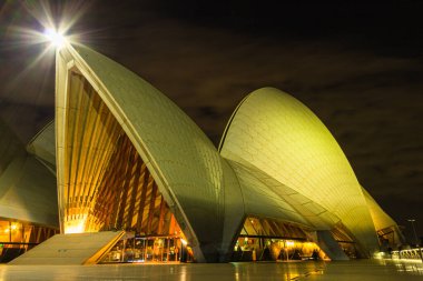 Sidney, Avustralya Opera Salonu ve Gece Manzarası