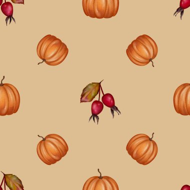 suluboya balkabakları ve böğürtlenlerle kusursuz sonbahar arkaplanı