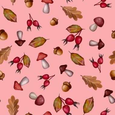 suluboya sonbahar yaprakları, pürüzsüz desen