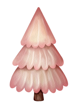  Suluboya el çizimi Noel ağacı. Kış ormanı, kağıt pankart, kart. Köknar Yeni Yıl Ağaçlarıyla Şenlik Dekorasyonu