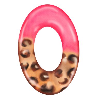 Sıfır numara pembe balonlu ve leopar desenli tabanlı, eğlenceli ve vahşi tasarım.